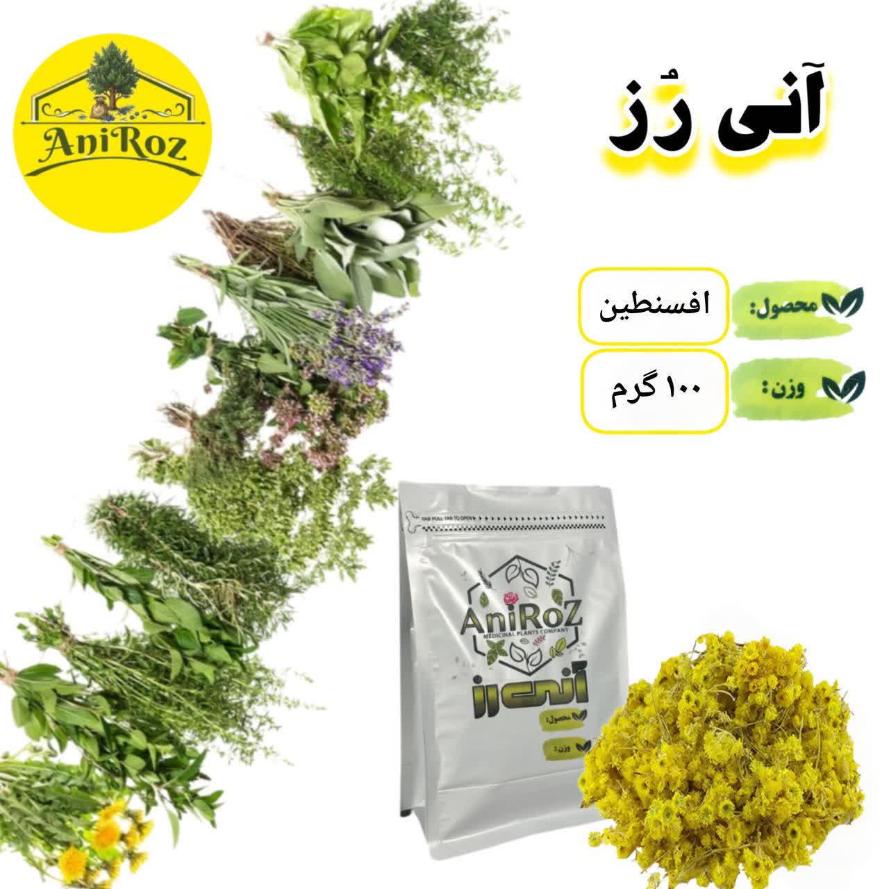 افسنطین یا درمنه تلخ گیاهی مرغوب 50 گرمی آنی رز